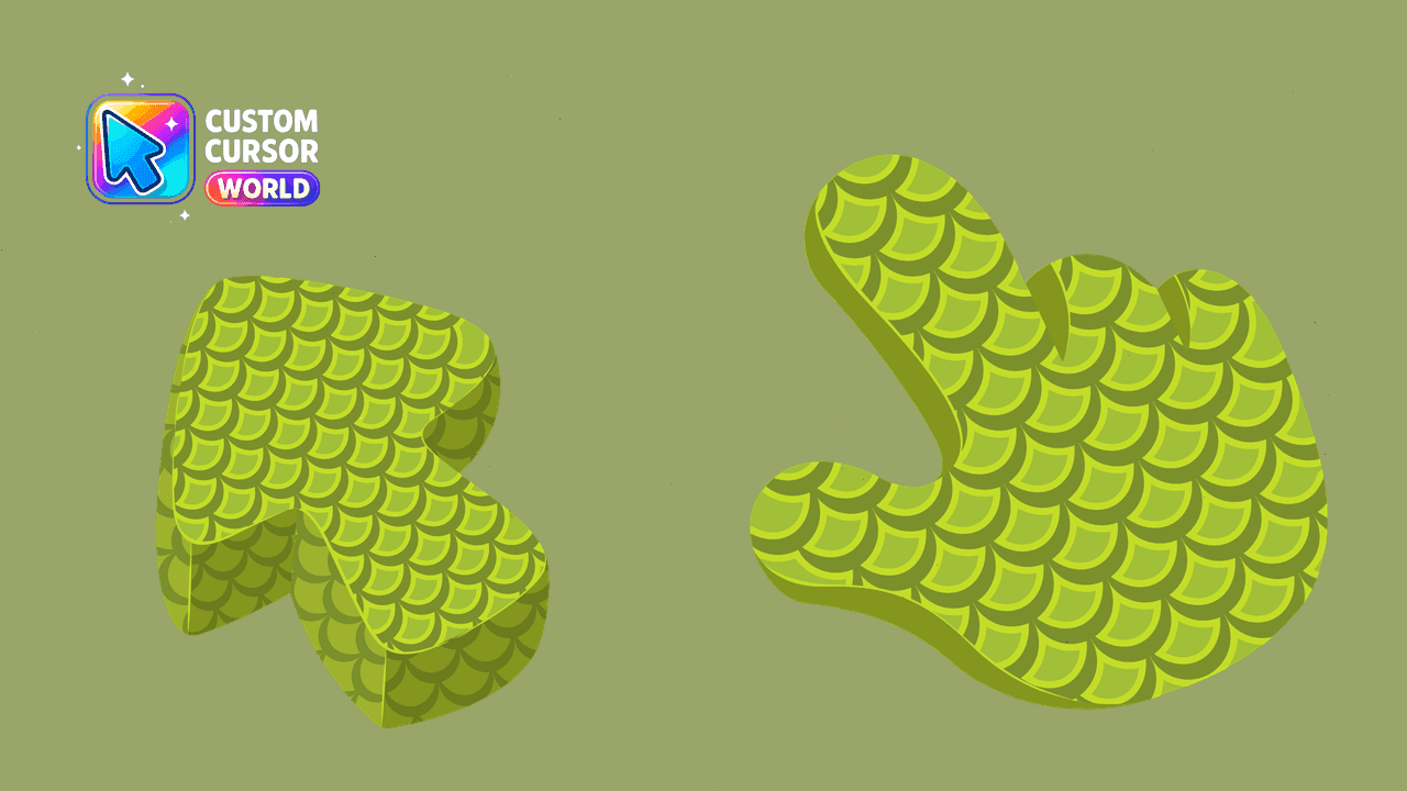 Прев'ю курсор-паку: Reptile Scale Custom Cursor Pack