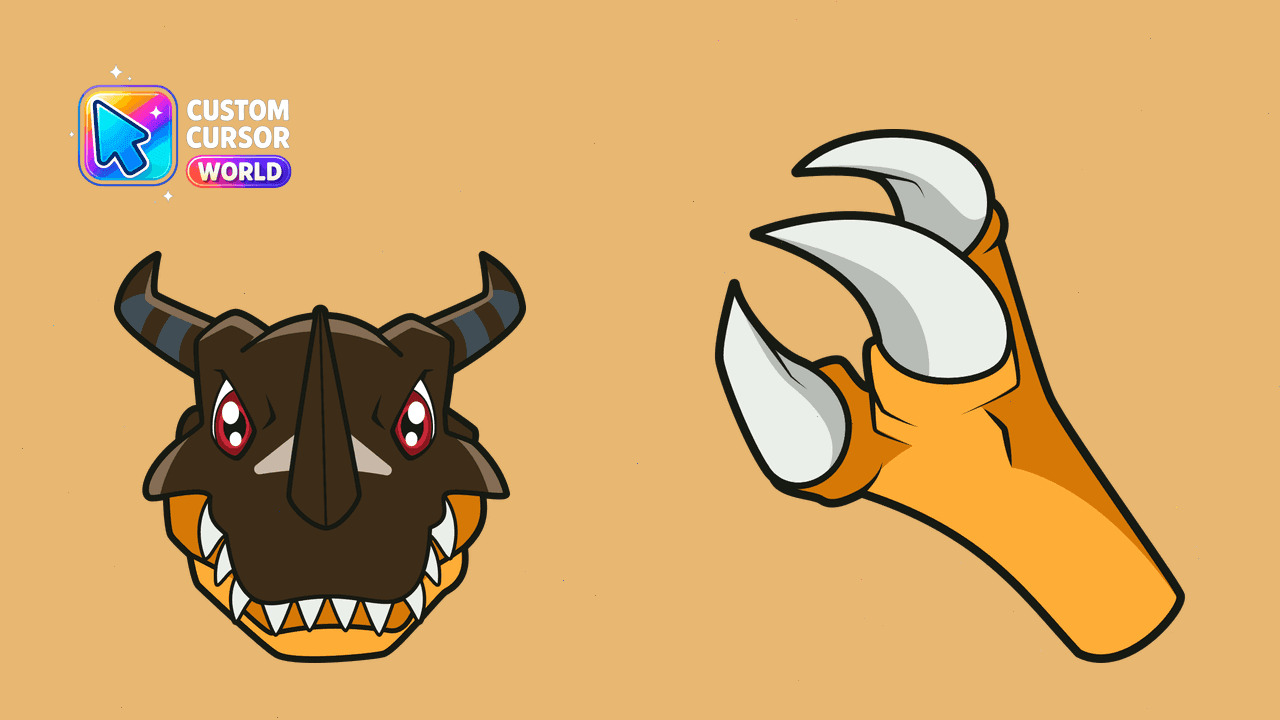 Прев'ю курсор-паку: Custom Cursor Pack - Greymon for Chrome & Edge