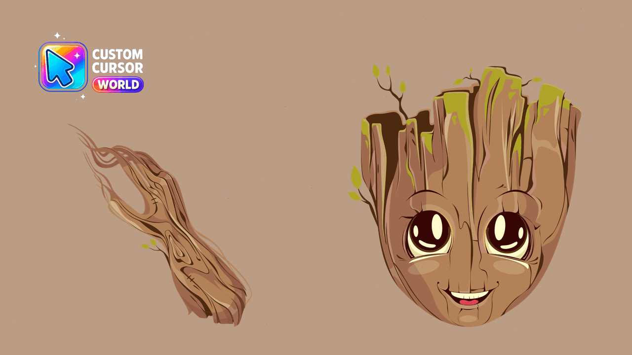 Прев'ю курсор-паку: Baby Groot Custom Cursor Pack