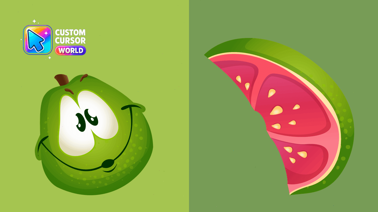 Прев'ю курсор-паку: Guava Custom Cursor Pack for Mouse and Pointer