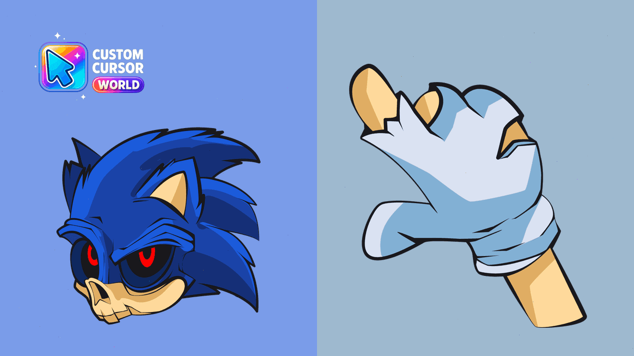 Прев'ю курсор-паку: Spooktacular Sonic Custom Cursor Pack