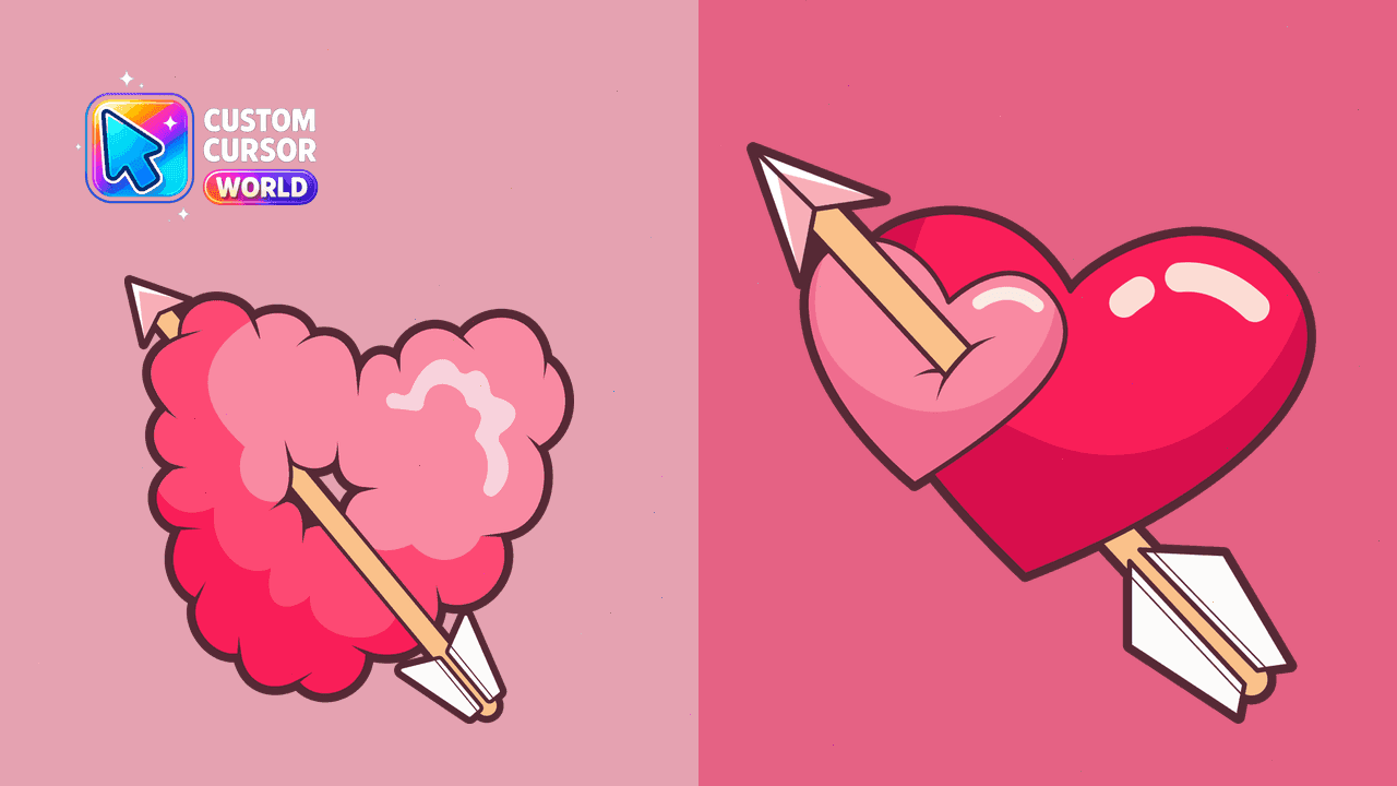 Прев'ю курсор-паку: Romantic Love Cursor Pack