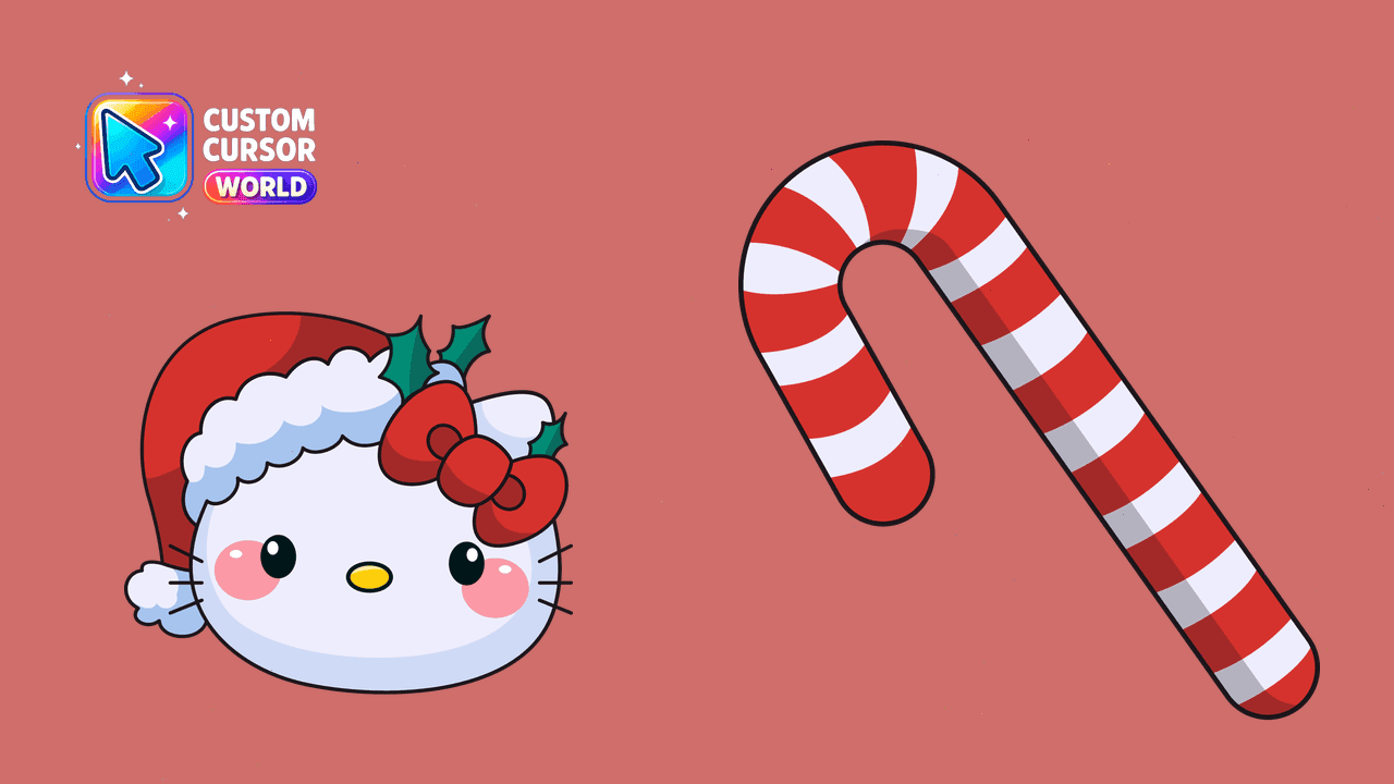 Прев'ю курсор-паку: Kawaii Santa Hat Cursor Pack