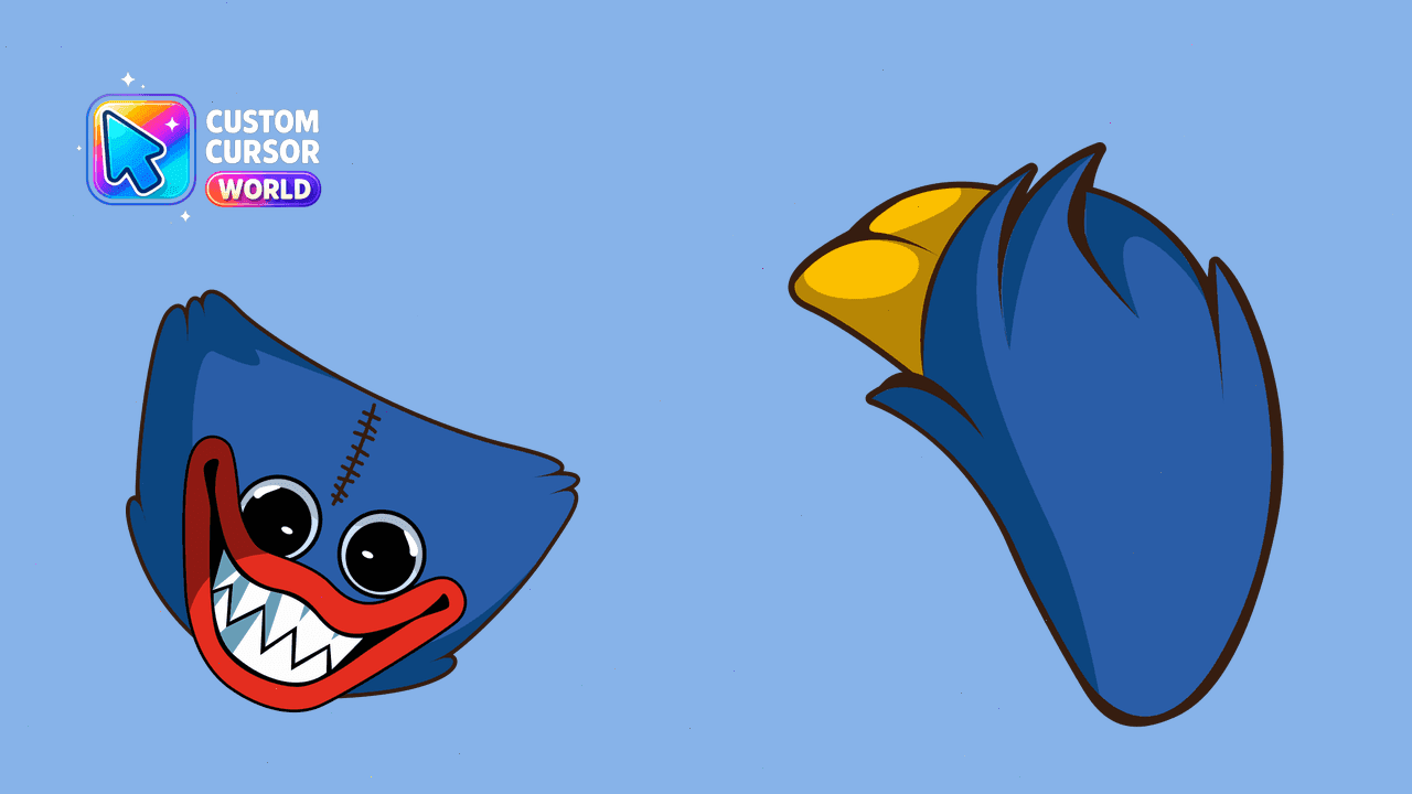 Прев'ю курсор-паку: Custom Cursor Collection - Huggy Wuggy for Browsers