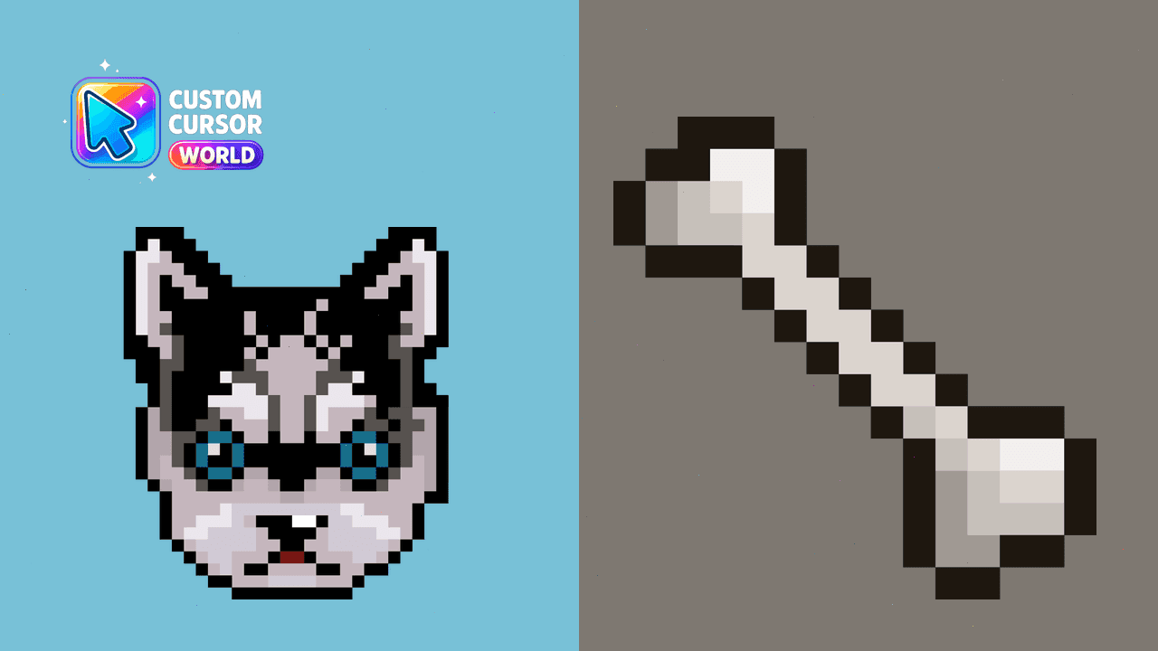 Прев'ю курсор-паку: Custom Cursor Pack - Husky Pixel