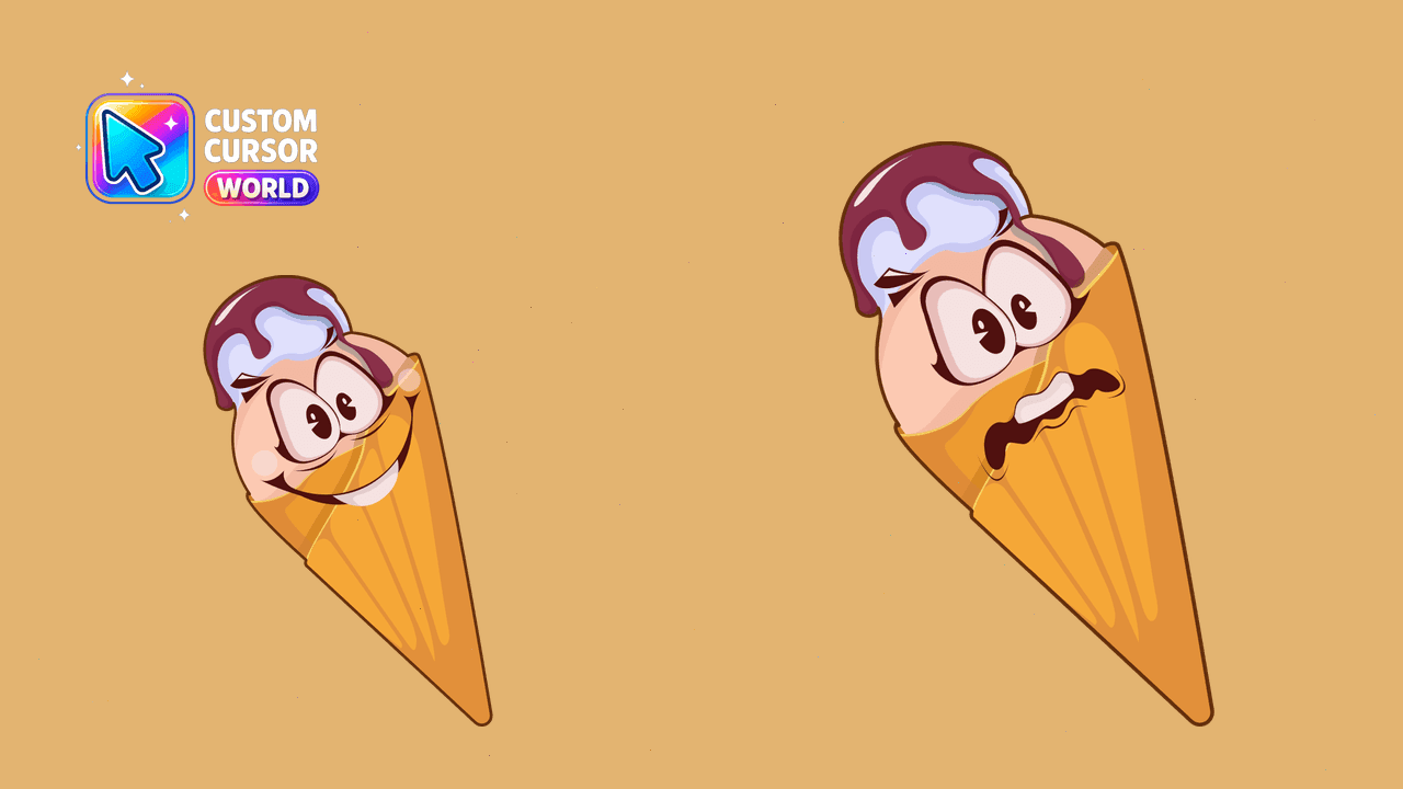 Прев'ю курсор-паку: Delightful Ice Cream Desserts Cursor Pack