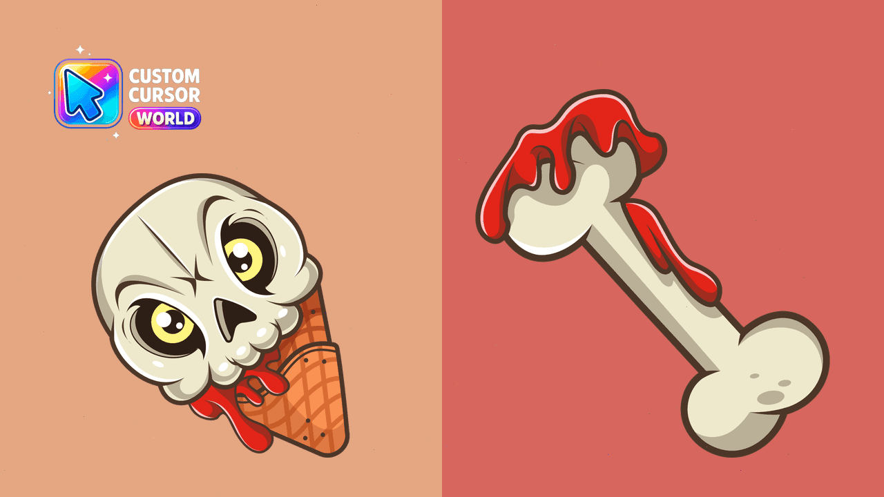 Прев'ю курсор-паку: Custom Cursor Pack for Halloween