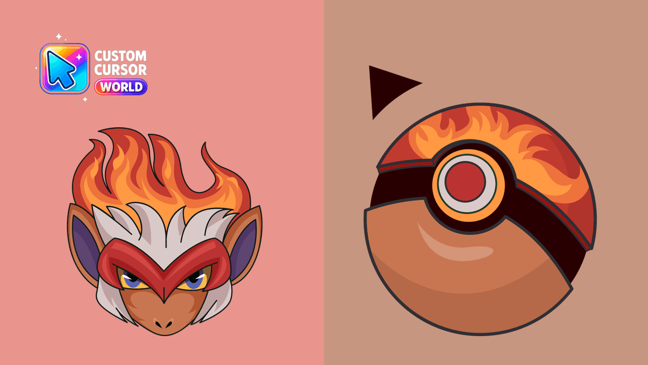 Прев'ю курсор-паку: Infernape Custom Cursor Pack for Chrome