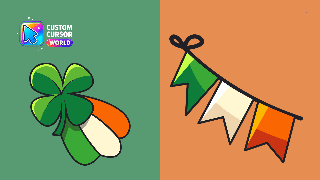 Прев'ю курсор-паку: Irish Shamrock Custom Cursor Pack