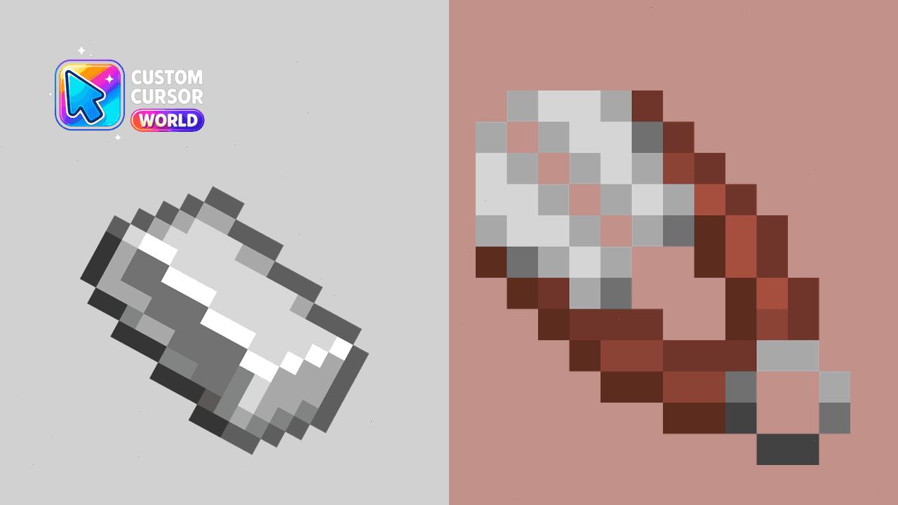 Прев'ю курсор-паку: Custom Iron Ingot Cursor Pack for Chrome & Edge