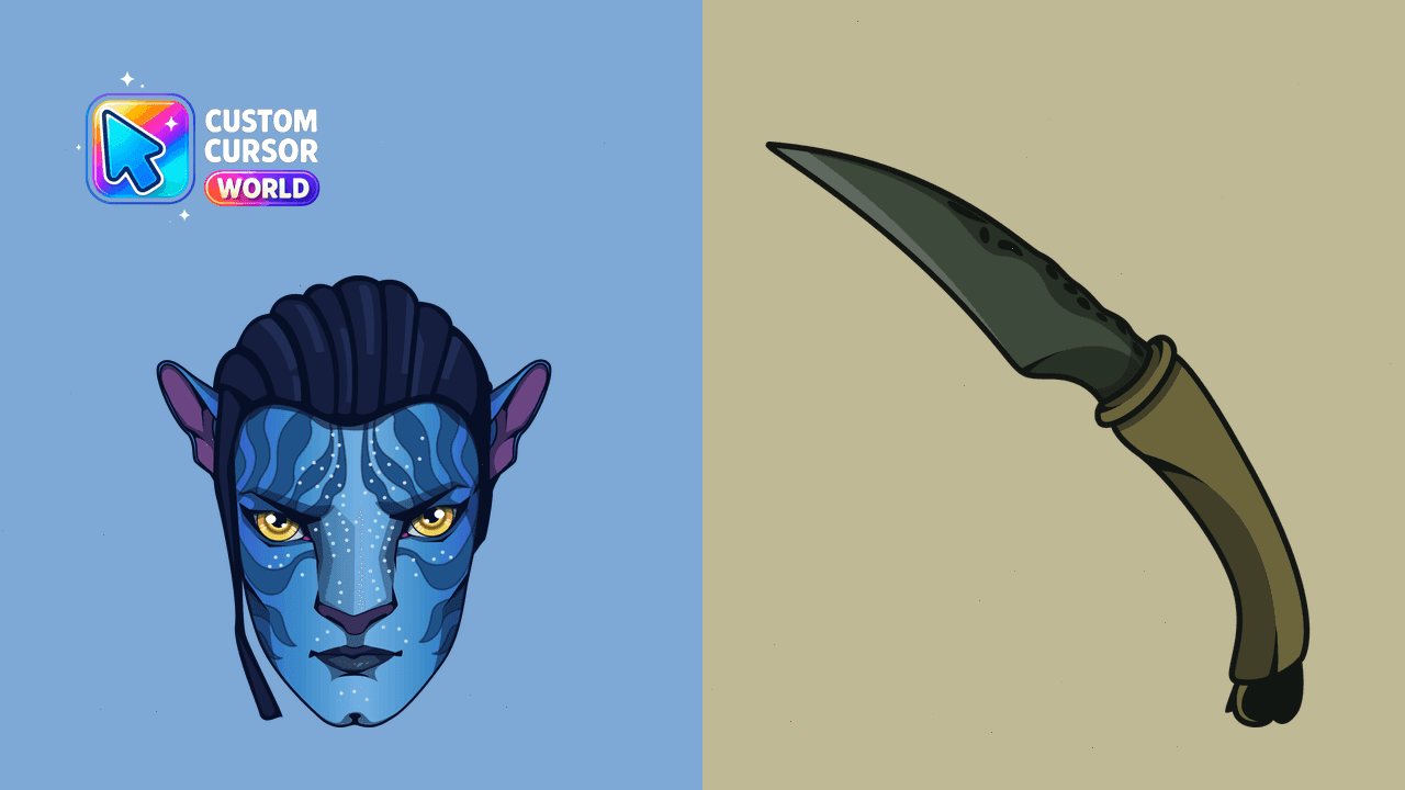 Прев'ю курсор-паку: Jake Sully Custom Cursor Pack for Chrome and Edge