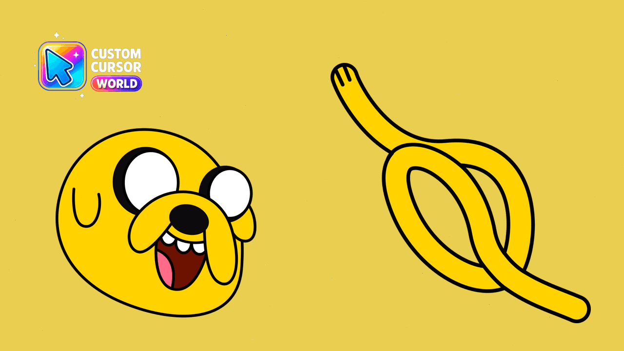 Прев'ю курсор-паку: Jake the Dog Custom Cursor Pack for Chrome and Edge