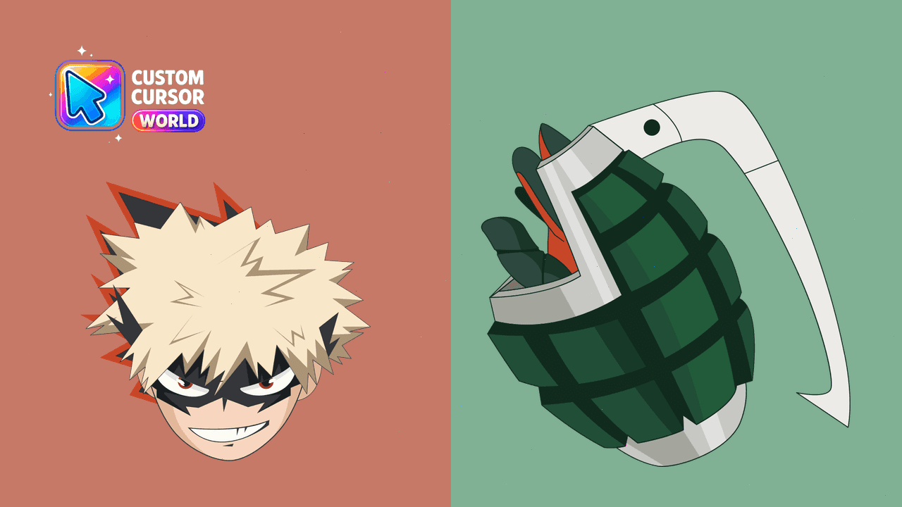 Прев'ю курсор-паку: Katsuki Bakugo Custom Cursor Pack for My Hero Academia