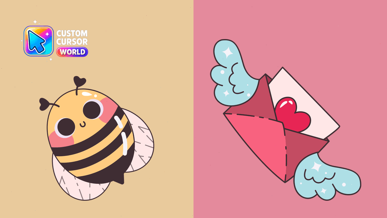 Прев'ю курсор-паку: Enamored Bee Custom Cursor Pack