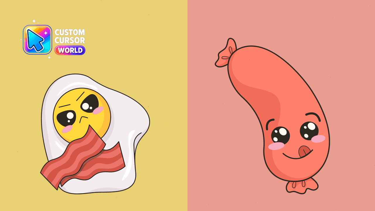 Прев'ю курсор-паку: Custom Kawaii Cursor Pack for Mouse and Pointers