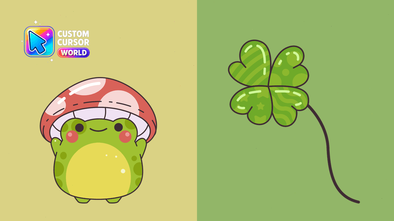 Прев'ю курсор-паку: Kawaii Frog Cursor Pack