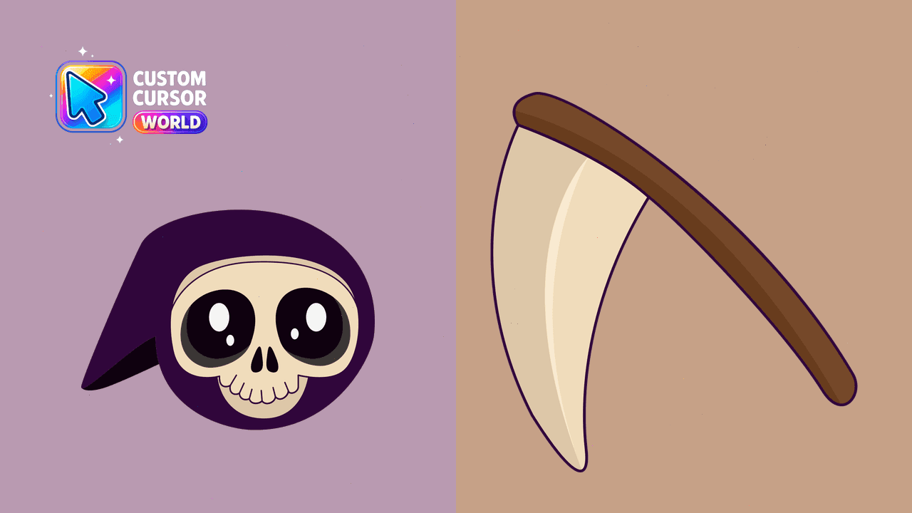 Прев'ю курсор-паку: Kawaii Cursors Pack - Custom Grim Reaper