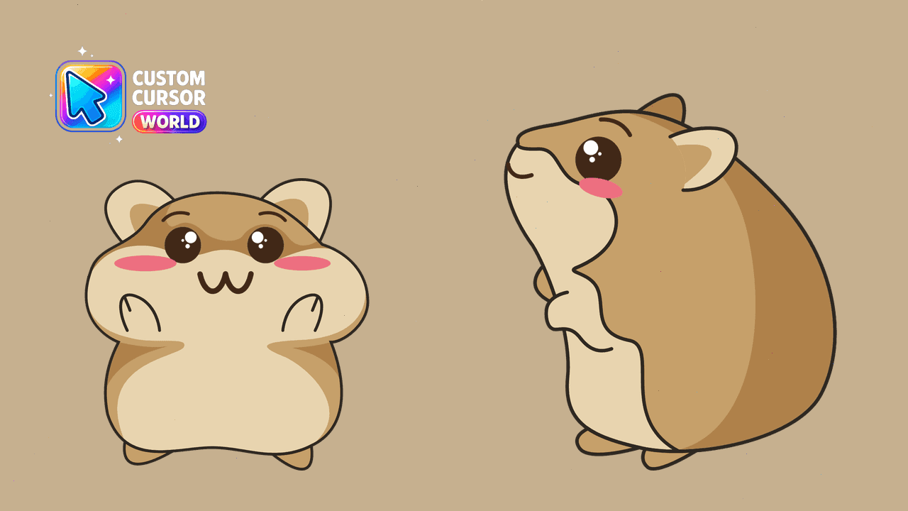 Прев'ю курсор-паку: Kawaii Hamster Cursor Pack