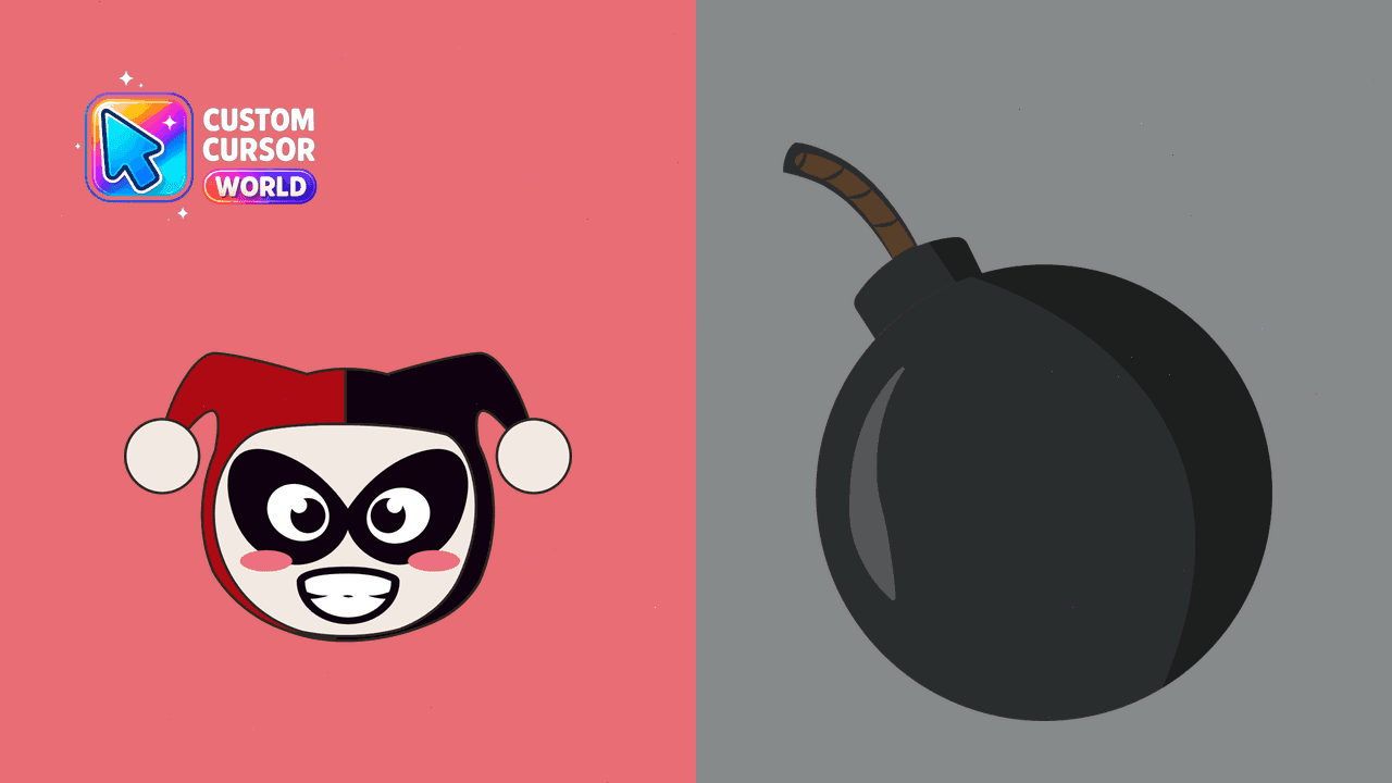 Прев'ю курсор-паку: Harley Quinn Custom Cursor Pack