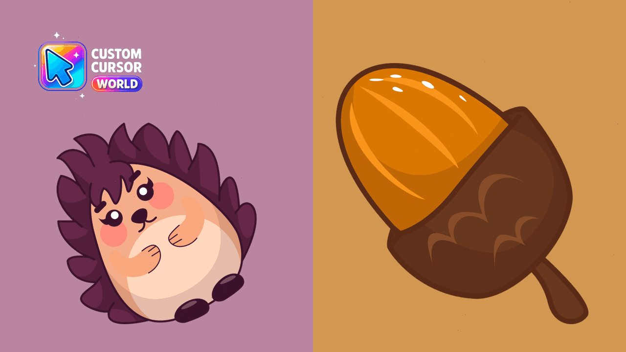 Прев'ю курсор-паку: Cute Cursor Pack - Kawaii Hedgehog