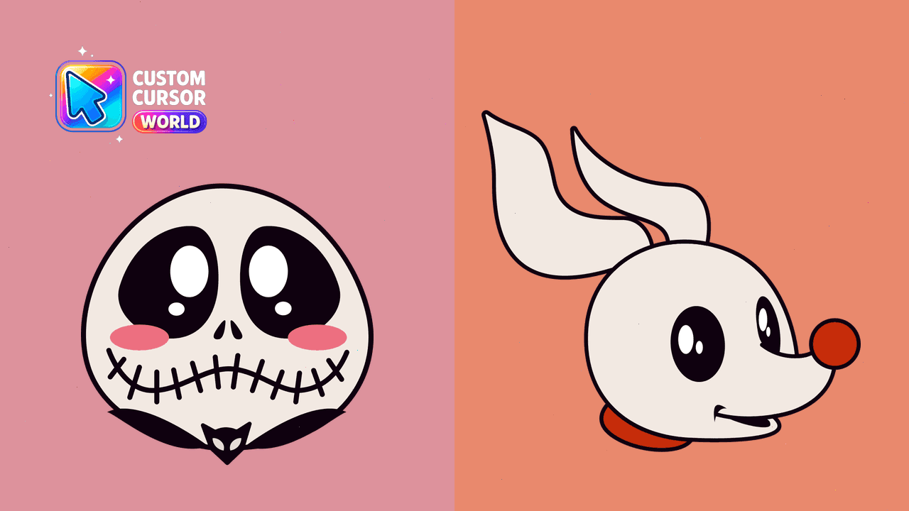 Прев'ю курсор-паку: Kawaii Jack Skellington Cursor Pack