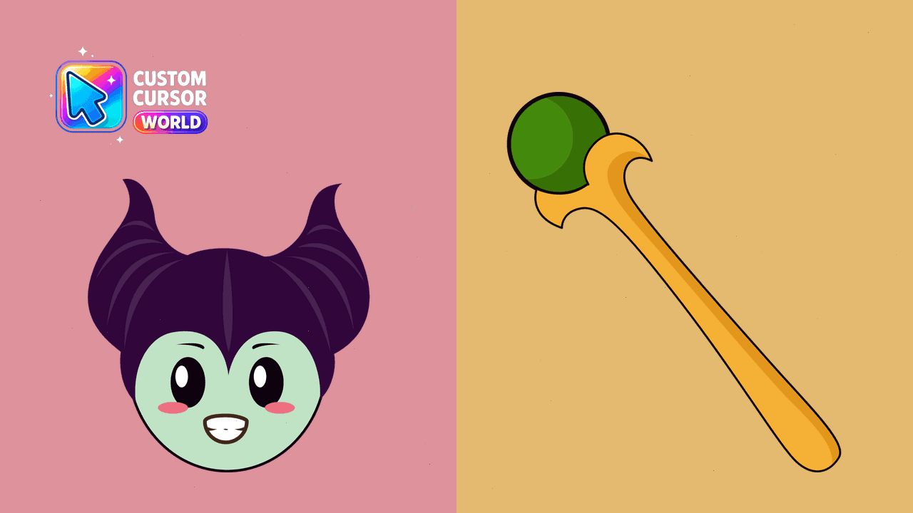 Прев'ю курсор-паку: Kawaii Maleficent Cursor Pack