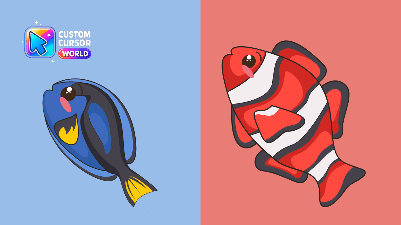Прев'ю курсор-паку: Nemo Cute Cursor Pack for Chrome & Edge
