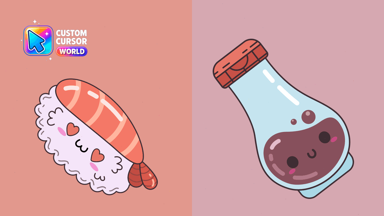 Прев'ю курсор-паку: Kawaii Nigirizushi Cursor Pack for Chrome