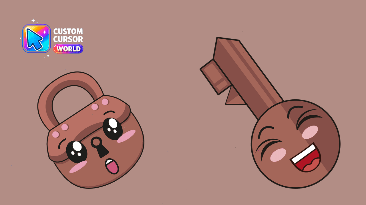 Прев'ю курсор-паку: Kawaii Padlock Cursor Pack