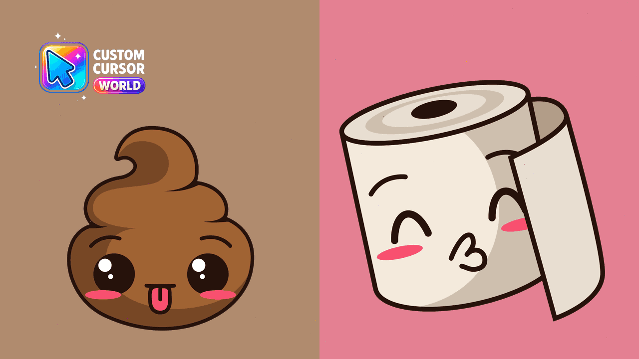 Прев'ю курсор-паку: Kawaii Poo Cursor Pack
