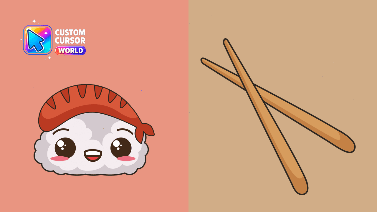 Прев'ю курсор-паку: Cute Sushi Cursor Pack
