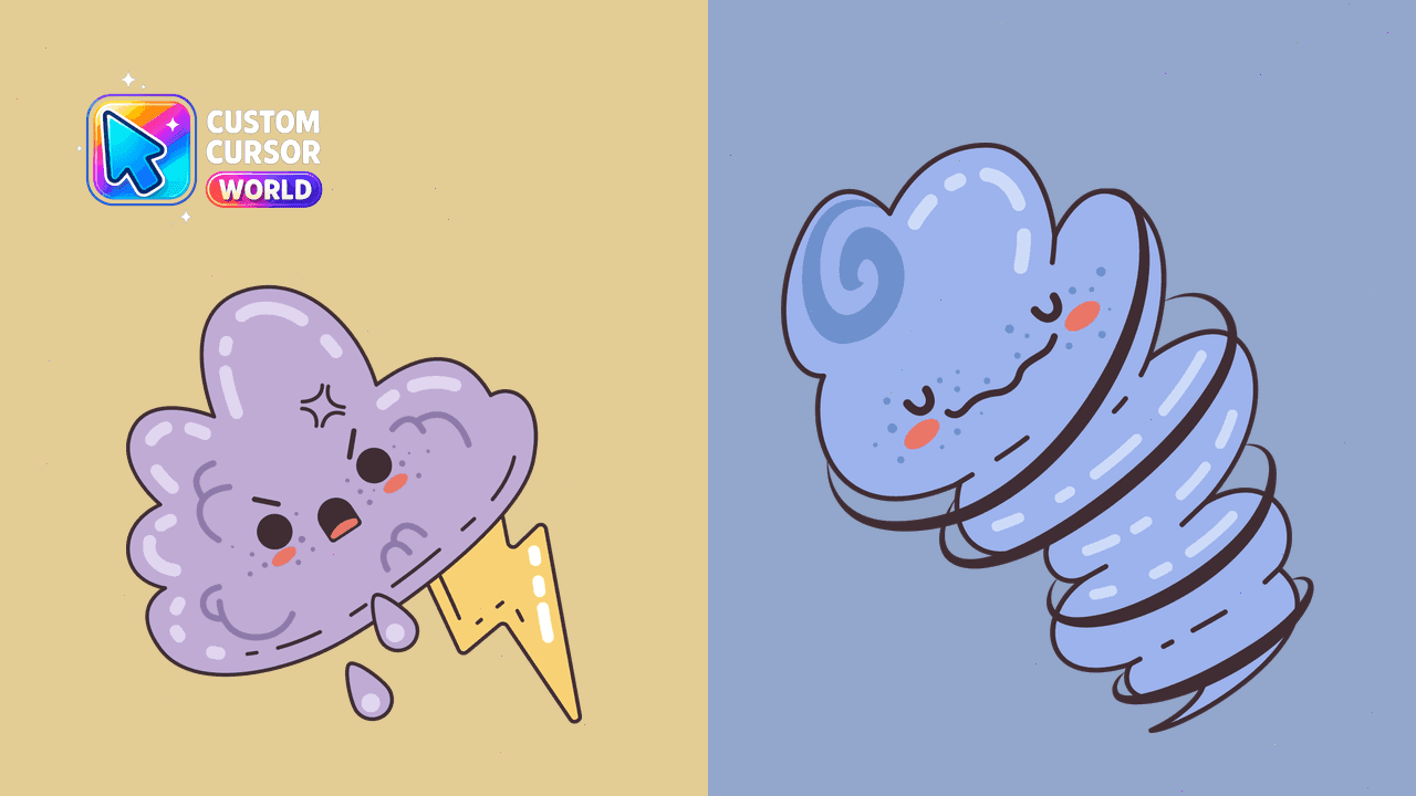 Прев'ю курсор-паку: Kawaii Cursor Pack for Chrome and Edge