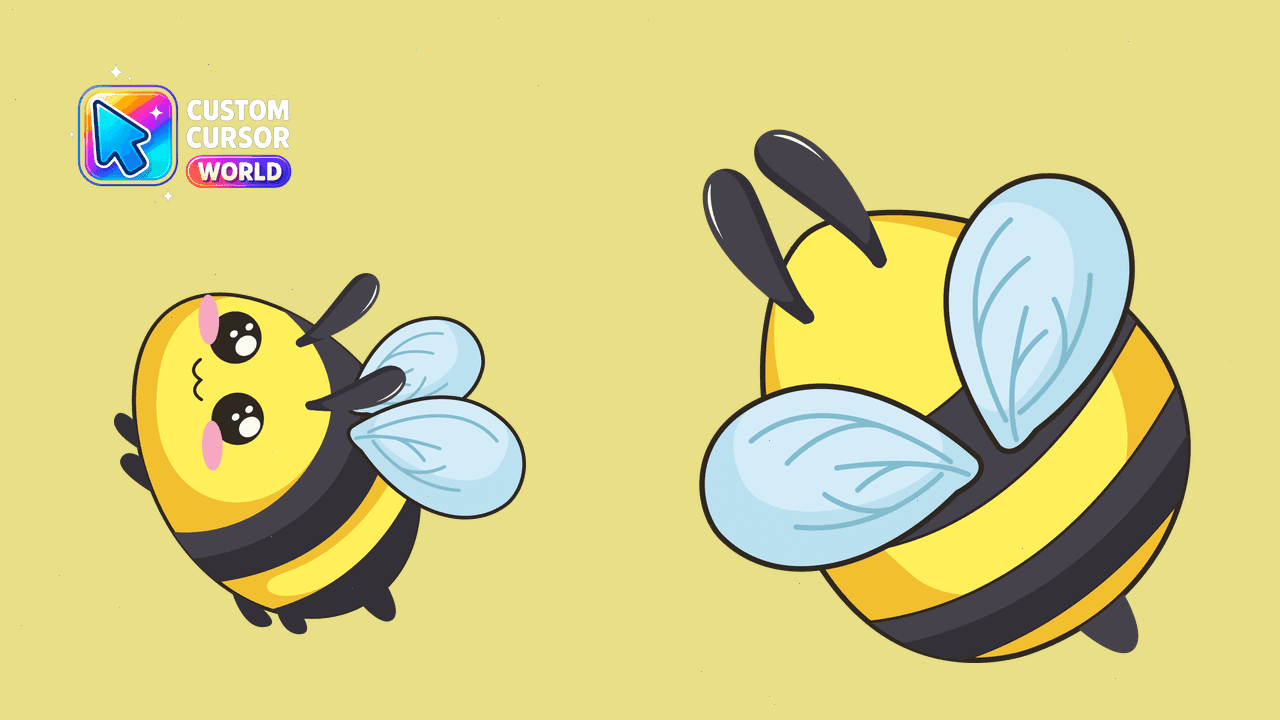 Прев'ю курсор-паку: Kawaii Wasp Custom Cursor Pack for Chrome and Edge