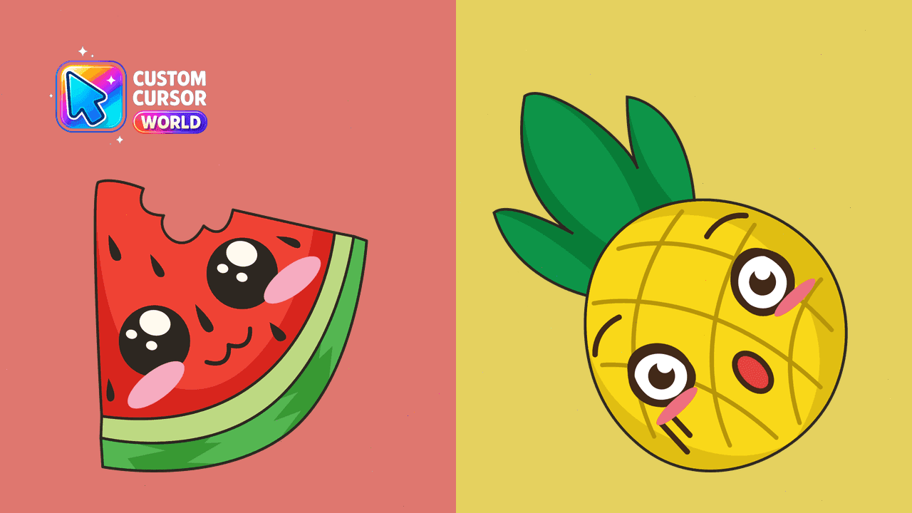 Прев'ю курсор-паку: Fruity Cursor Pack for Chromium Browsers
