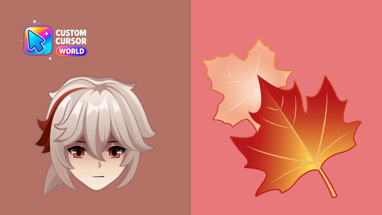 Прев'ю курсор-паку: Kazuha Custom Cursor Pack for Genshin Impact on Chrome and E