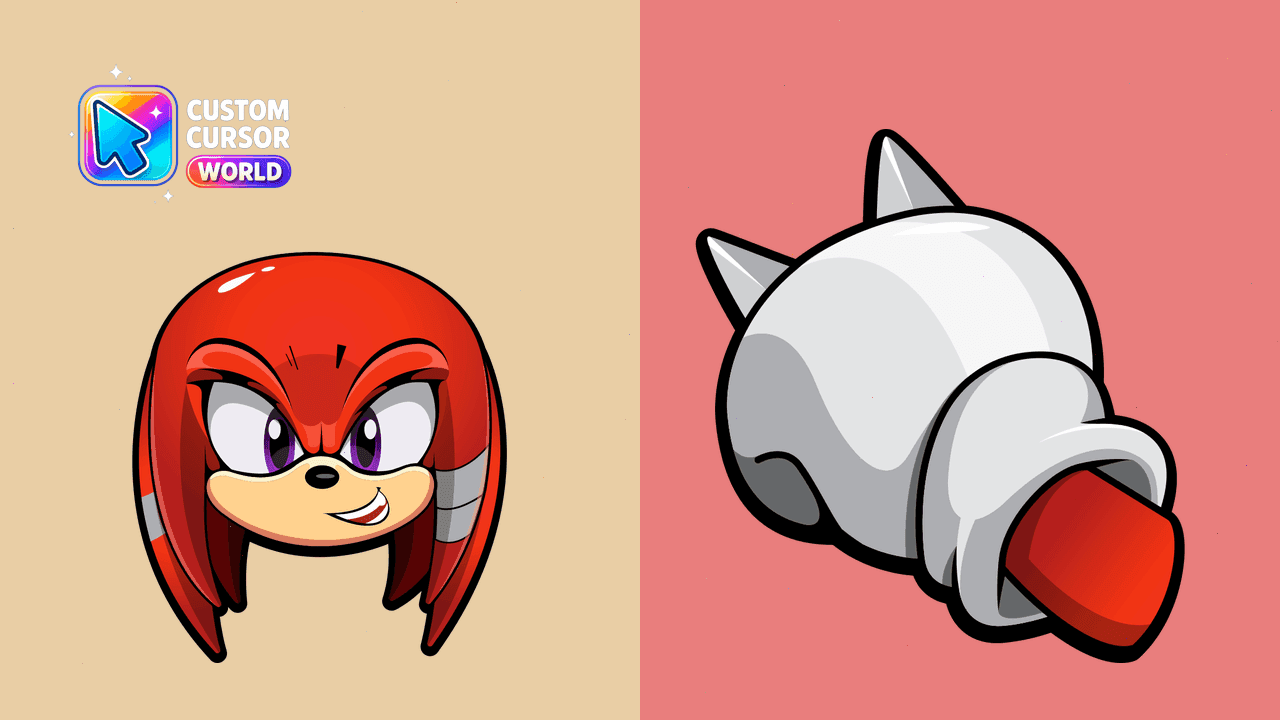 Прев'ю курсор-паку: Knuckles Echidna Custom Cursor Pack
