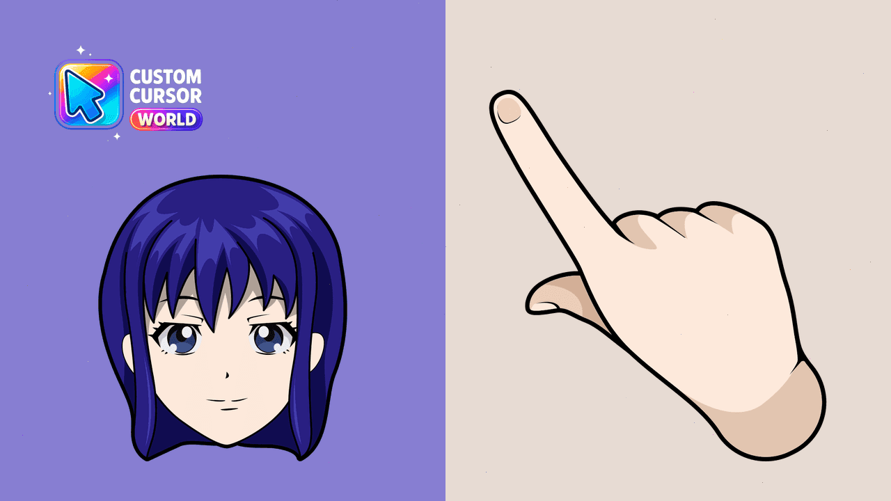 Прев'ю курсор-паку: Kokomi Teruhashi Custom Cursor Pack for Chrome & Edge