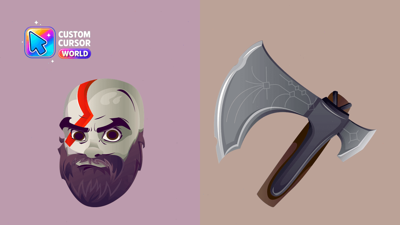 Прев'ю курсор-паку: Kratos Custom Cursor Pack for Fortnite Gaming Enthusiasts