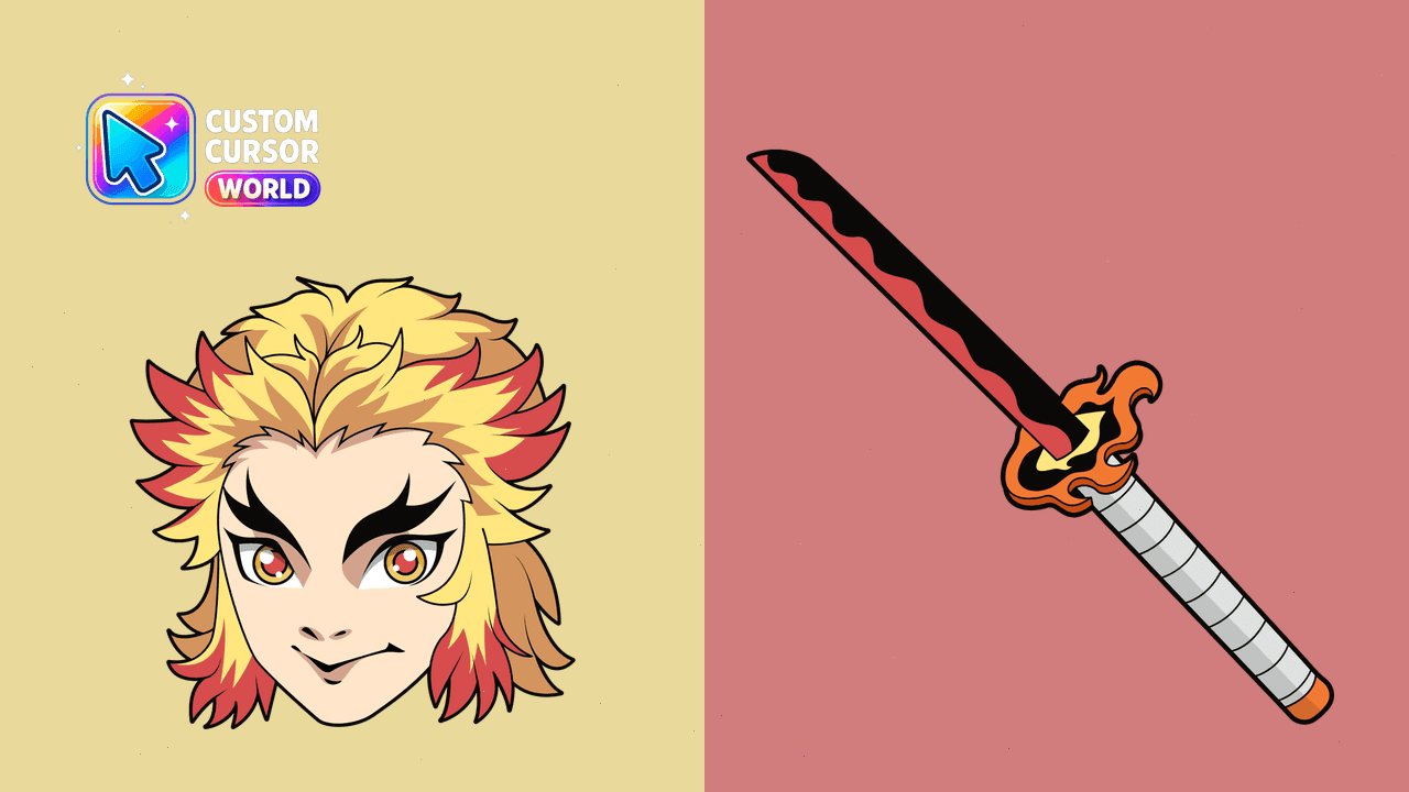 Прев'ю курсор-паку: Custom Cursor Pack - Kyojuro Rengoku