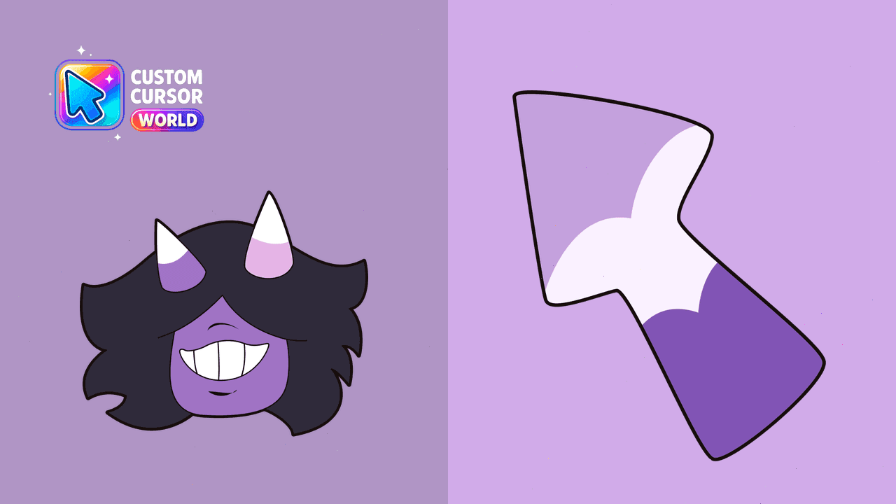 Прев'ю курсор-паку: Lace Amethyst Cursor Pack - Charming Custom Chrome Designs