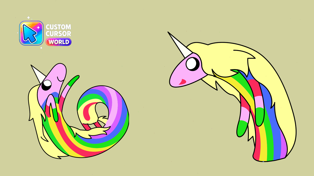 Прев'ю курсор-паку: Lady Rainicorn Custom Cursor Pack