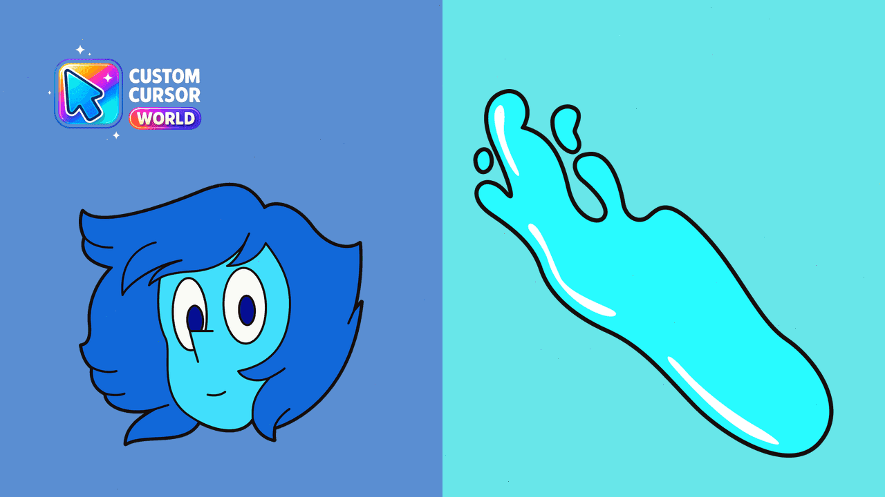 Прев'ю курсор-паку: Lapis Lazuli Cursor Pack - Steven Universe Custom Designs fo