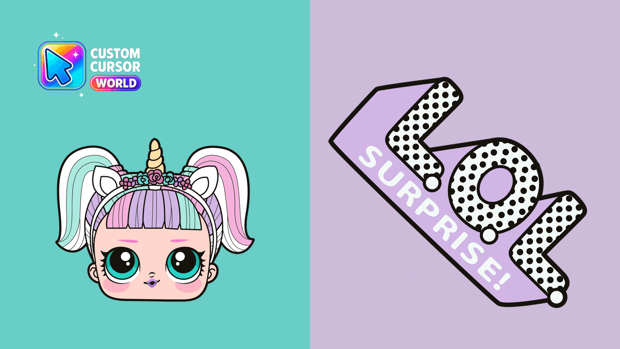 Прев'ю курсор-паку: Unicorn Custom Cursor Pack