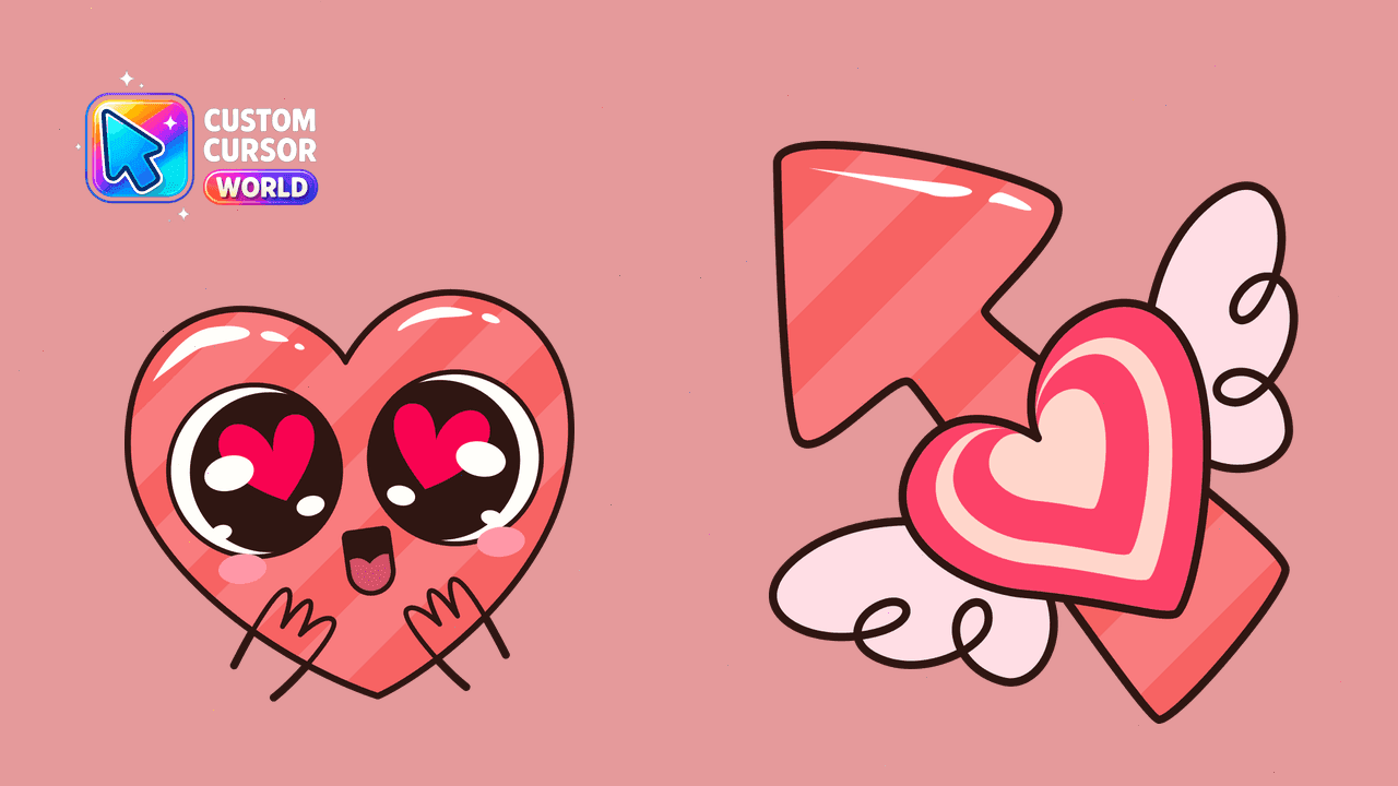 Прев'ю курсор-паку: Loving Heart Custom Cursor Pack
