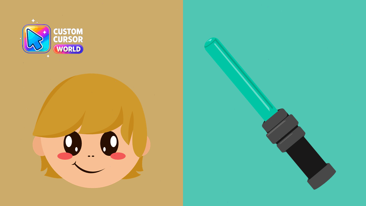 Прев'ю курсор-паку: Star Wars Custom Cursor Pack - Luke Skywalker