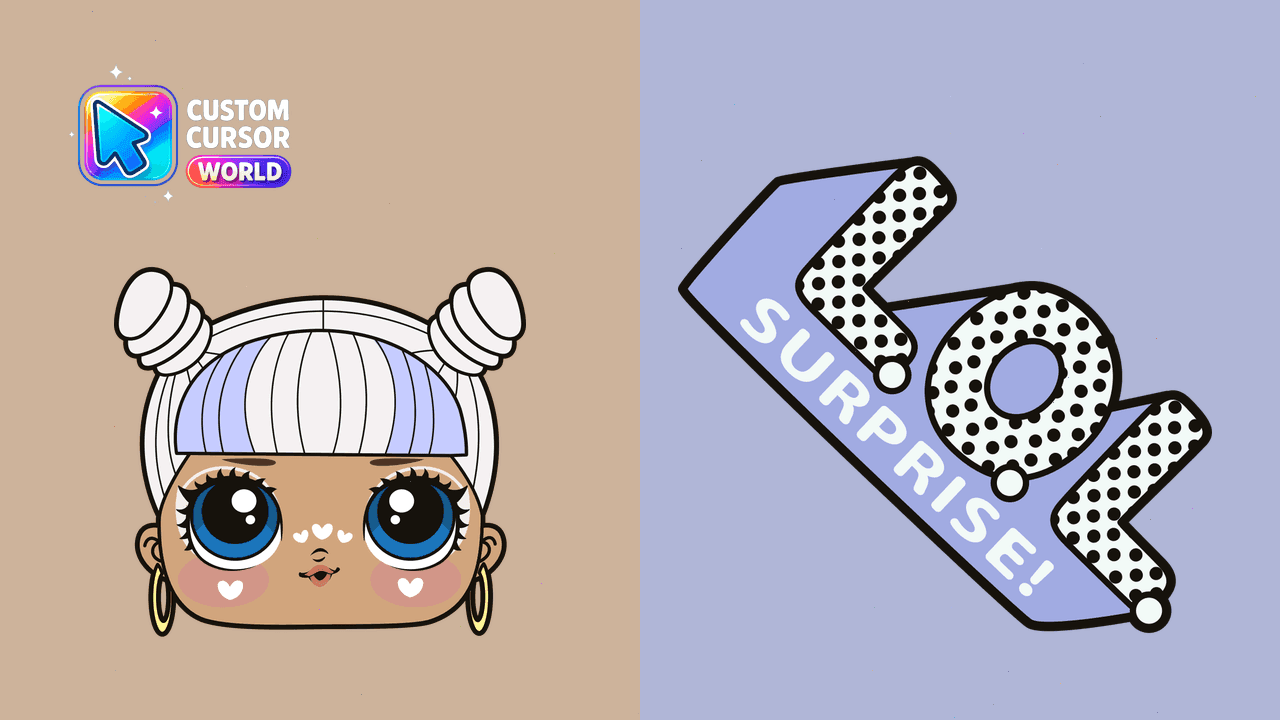 Прев'ю курсор-паку: Custom Cursor Pack - Makeover Babe 2.0 for Chrome & Edge