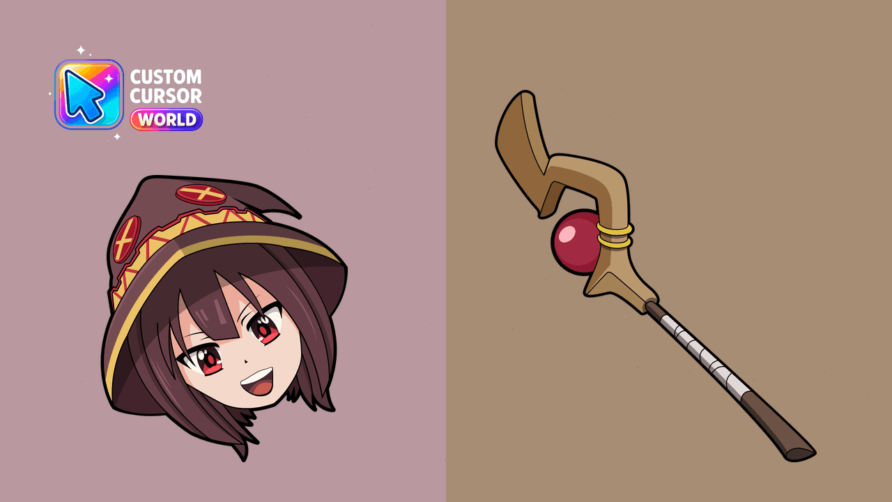 Прев'ю курсор-паку: Megumin Custom Cursor Pack for Mouse & Pointer