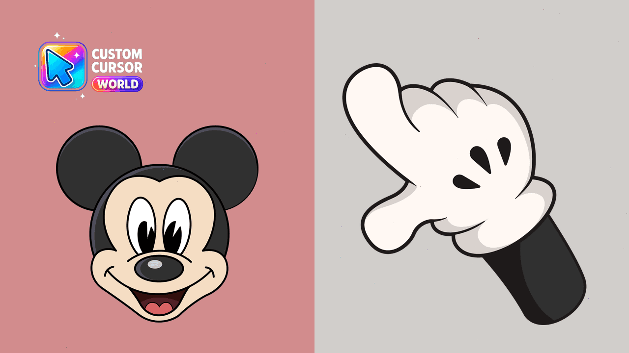 Прев'ю курсор-паку: Mickey Mouse Cursor Pack - Custom Characters Collection