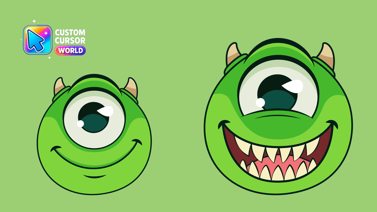 Прев'ю курсор-паку: Mike Wazowski Halloween Cursor Pack for Chrome & Edge
