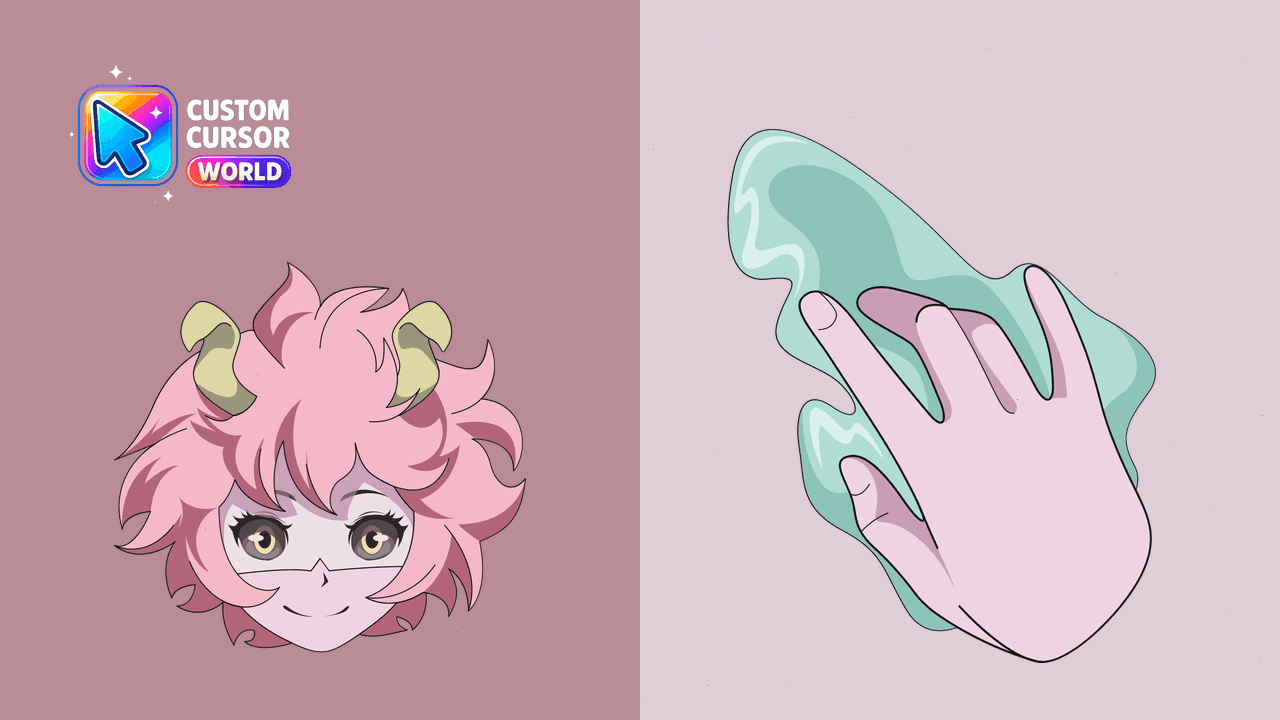 Прев'ю курсор-паку: Mina Ashido Custom Cursor Pack for My Hero Academia Fans